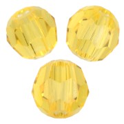 Perles rondes PureCrystal 5000 3 mm - Citrine x20