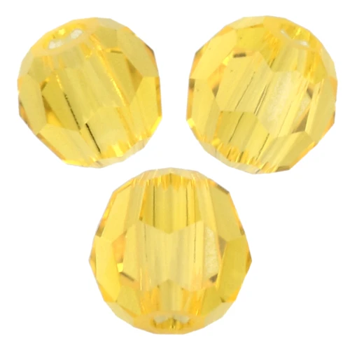 Perles rondes PureCrystal 5000 3 mm - Citrine x20