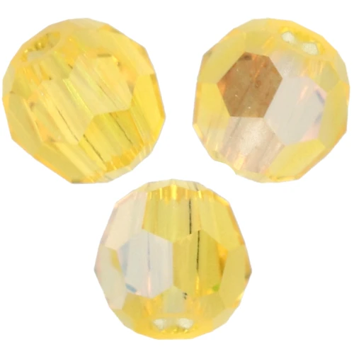 Perles rondes PureCrystal 5000 3 mm - Citrine Shimmer x20