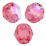 Perles rondes PureCrystal 5000 3 mm - Padparadscha AB x20