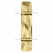 Perle à 2 trous - Column bead PureCrystal 5535 23.5x5 mm -Crystal Golden Shadow x1