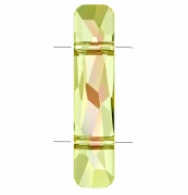 Perle à 2 trous - Column bead PureCrystal 5535 23.5x5 mm Crystal Luminous Green x1