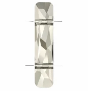 Perle à 2 trous - Column bead PureCrystal 5535 23.5x5 mm - Crystal Silver Shade x1