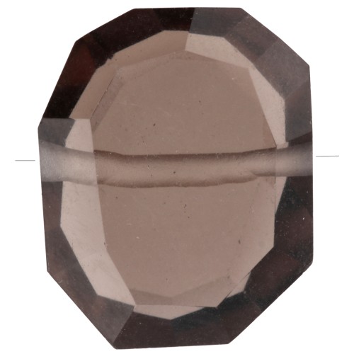 Perle taillée irrégulière 14x18 mm - Quartz Fumé x1