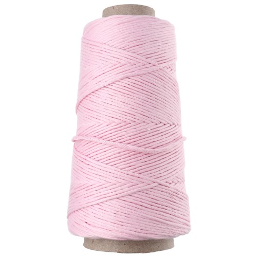 Bobine de cordon coton macramé Organic Cotton Détox XL peigné - Baby Pink x200m