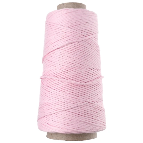 Bobine de cordon coton macramé Organic Cotton Détox XL peigné - Baby Pink x200m
