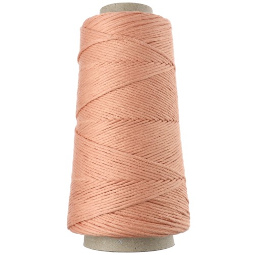 Bobine de cordon coton macramé Organic Cotton Détox XL peigné - Saumon x200m