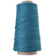 Bobine de cordon coton macramé Organic Cotton Détox XL peigné - Bleu x200m