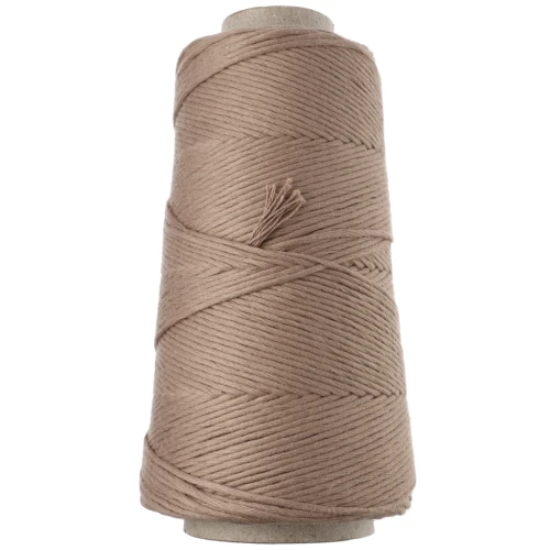 Bobine de cordon coton macramé Organic Cotton Détox XL peigné - Mocca x200m