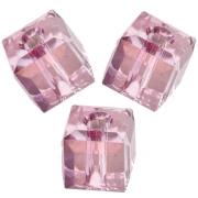 Cubes PureCrystal 5601 4 mm - Dark Rose x8