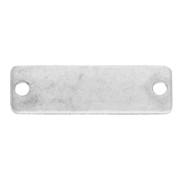 Mini intercalaire rectangle ImpressArt 16x5 mm - Aluminium x1|raw }}