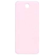 Pendentif rectangle 55x25mm acétate - Oh la la ! - Rose fluo - Orange x1