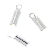 Pince lacet 3 mm Placage Argent fin x10