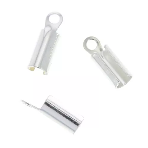 Pince lacet 3 mm Placage Argent fin x10