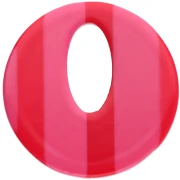 Pendentif rond évidé 21 mm en acétate - Rayés Rose - Rouge x1