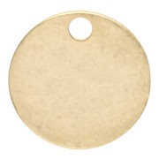 Sequins ronds lisses 8 mm - Doré à l'or fin x10|raw }}