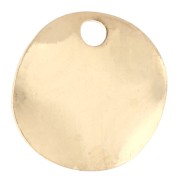 Sequins ronds ondulés 8 mm - Doré à l'or fin x10