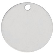 Sequin à graver 14 mm - épaisseur 0.4 mm - Argent 925 x1|raw }}
