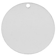 Sequin à graver 20 mm - épaisseur 0.4 mm - Argent 925 x1|raw }}