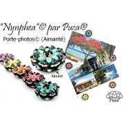 Perles en verre Super-Khéops® par Puca® 6 mm - Enamel Blue Yellow x10g