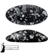 Athos 3D par Puca® cabochon ovale en verre 20x10 mm - Enamel Grey x1