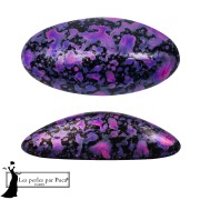 Jet - Athos 3D par Puca® cabochon ovale en verre 20x10 mm - Enamel Purple and Pink x1 Athos 3D par Puca® cabochon ovale en verre 20x10 mm - Enamel Purple and Pink x1