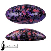 Jet - Athos 3D par Puca® cabochon ovale en verre 20x10 mm - Enamel Purple and Red x1 Athos 3D par Puca® cabochon ovale en verre 20x10 mm - Enamel Purple and Red x1
