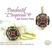 Perles en verre Delos® par Puca® 6x11 mm - Enamel Green x10g