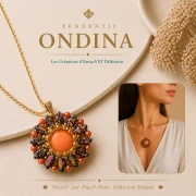 Perles en verre Delos® par Puca® 6x11 mm - Enamel Pink x10g