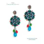 Perles en verre Delos® par Puca® 6x11 mm - Enamel Pink x10g