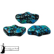 Perles en verre Delos® par Puca® 6x11 mm - Enamel Turquoise x10g