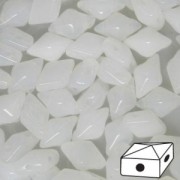 Diamonduo 2-hole 5x8 mm White Alabaster x10g|raw }}