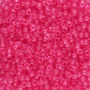 Rocaille Miyuki 11/0 1308 - Dyed Transparent Bubble Gum Pink x8g|raw }}