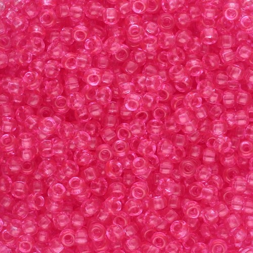Rocaille Miyuki 11/0 1308 - Dyed Transparent Bubble Gum Pink x8g