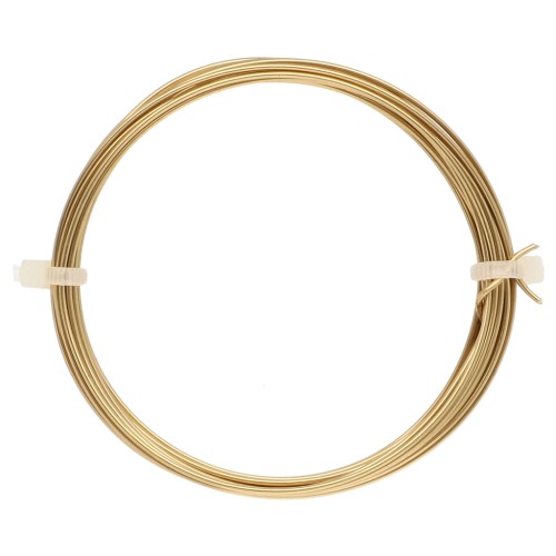 Fil laiton 1 mm pour création de bijoux - Laiton brut x4 m