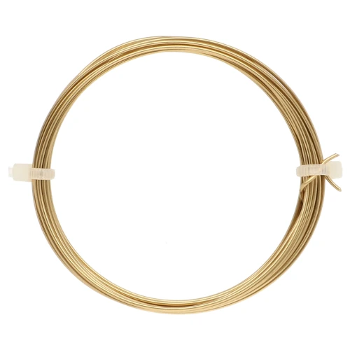 Fil laiton 1 mm pour création de bijoux - Laiton brut x4 m