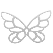 Cadeau - Intercalaire - pendentif Papillon 30x20 mm - Argent 925 x1