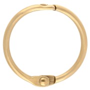Doré - Or 18K - 750/1000 - Porte clés anneau 31 mm - Acier inoxydable 304 Doré x1 Porte clés anneau 31 mm - Acier inoxydable 304 Doré x1