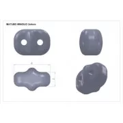 MiniDuo 2x4 mm Metallic Mat Chameleon Green x10g