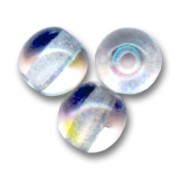 Perles en verre tchèque rondes  4 mm Crystal AB x50|raw }}
