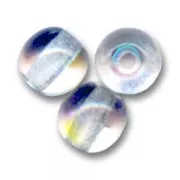 Crystal - Perles en verre tchèque rondes 4 mm Crystal AB x50 Perles en verre tchèque rondes 4 mm Crystal AB x50