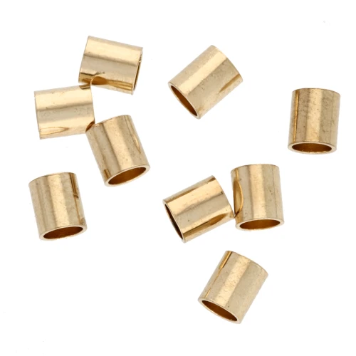 Tubes à écraser 3.5x4 mm Doré x50