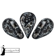 Crystal - Perles en verre Amos® par Puca® 5x8 mm - Enamel Grey x10g Perles en verre Amos® par Puca® 5x8 mm - Enamel Grey x10g