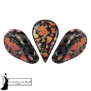 Crystal - Perles en verre Amos® par Puca® 5x8 mm - Enamel Orange x10g Perles en verre Amos® par Puca® 5x8 mm - Enamel Orange x10g