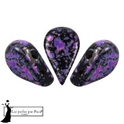 Crystal - Perles en verre Amos® par Puca® 5x8 mm - Enamel Purple and Pink x10g Perles en verre Amos® par Puca® 5x8 mm - Enamel Purple and Pink x10g