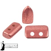 Crystal - Perles en verre Piros® par Puca® 2x5 mm - Bronze Indian Rose x10g Perles en verre Piros® par Puca® 2x5 mm - Bronze Indian Rose x10g