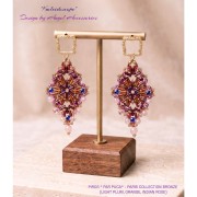 Perles en verre Piros® par Puca® 2x5 mm - Bronze Indian Rose x10g