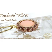Perles en verre Piros® par Puca® 2x5 mm - Bronze Orange x10g
