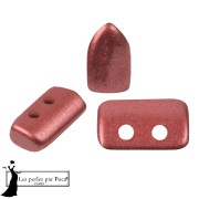 Crystal - Perles en verre Piros® par Puca® 2x5 mm - Cherry Metallic Mat x10g Perles en verre Piros® par Puca® 2x5 mm - Cherry Metallic Mat x10g