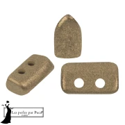 Perles en verre Piros® par Puca® 2x5 mm - Gold Metallic Mat x10g